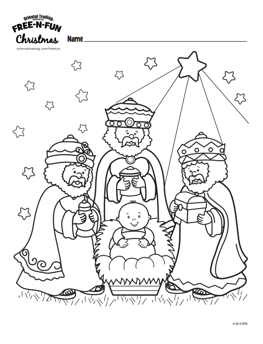 coloring pages 3 wise men